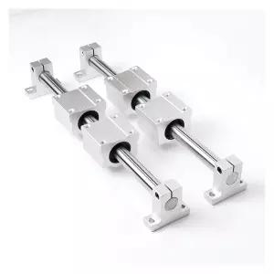 DIY CNC 라우터 밀 선반용 베어링 슬립 모터가 장착된 광학 가이드 샤프트용 전문 선형 레일 슬라이드 지원