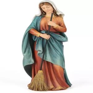 BC 가톨릭 주방 마돈나 동상 13.4인치 H 축복받은 성모 마리아상 독실한 가정 장식 어머니를 위한 종교