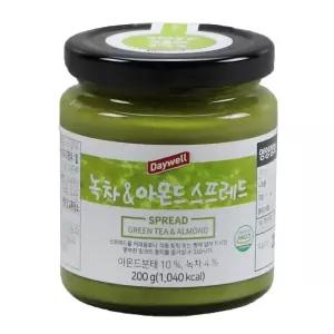 데이웰 녹차 아몬드 스프레드 200g 티타임 브런치모임 카페 외식 파인다이닝 빵