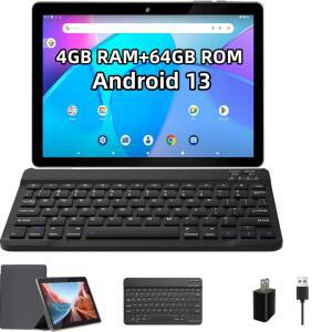 핫즈 10.1인치 안드로이드 13 타입-C 4GB 램 롬 태블릿 PC E10 CPU 올위너 A133 쿼드코어 1.4GHz 듀얼 카메