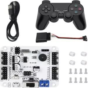 PWM SERVO 테스터 보드 모듈 컨트롤러 ps2 호환용 USB 과전류 보호 포트 포함 로봇 DIY 핸들 24채널