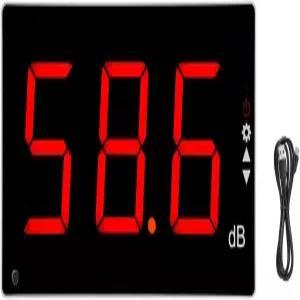 대형 LCD 스크린 월 장착 디지털 소음 측정기가 있는 멀코트 데시벨 모니터링 테스터 3030dB 측정 범위