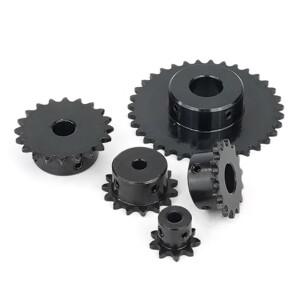 1개 25-40T # 25 04C 체인 기어 45 강철 5mm-18mm 보어 산업용 스프로킷 휠 모터 드라이브 톱니 피치 6.35m