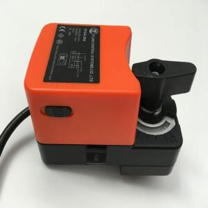 ISO5211 F03 볼 밸브용 액추에이터, 4Nm, AC/DC24V, ON/OFF 유형, 수류 제어용 수동 오버라이드 포함