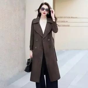 포뇨 하프단추 가벼운 허리 여성코트 럭셔리 트렌치코트 여리여리한핏 슬림핏 OPH1