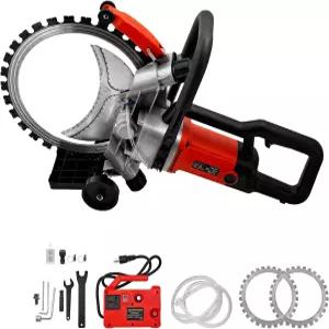 3200W 110V 16인치 전기 콘크리트 링 절단 톱 최대 깊이 11.4인치 블레이드 2개 및 스마트 워터 펌프 파워
