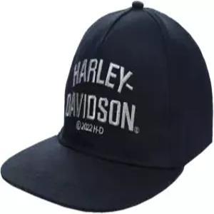 Harley-Davidson 할리데이비슨 Little Boys' 트윌 플랫 Brim 스냅 백 야구모자 캡 - 블랙 498341