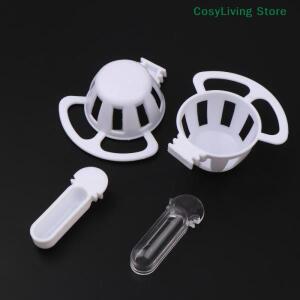 4pcs 플라스틱 음식 기 상자 작은 새 먹이 컵 계란 트레이 카나리아핀치 소형 새 편리함
