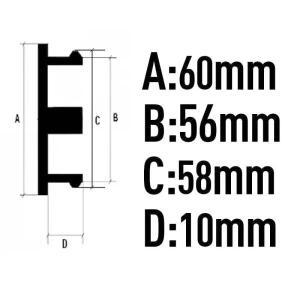 4개 60mm/62mm 자동차 휠 센터 허브 캡 림 커버 GR 스포츠 코롤라 RAV4 C-HR 야리스 캠리 프라도 프리우스