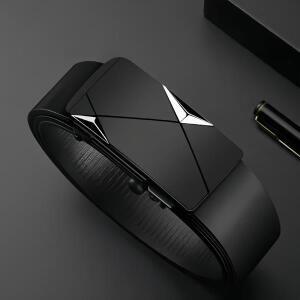 패셔너블 남성 자동 버클 벨트 트렌드 매칭  정장 바지 심플 액세서리