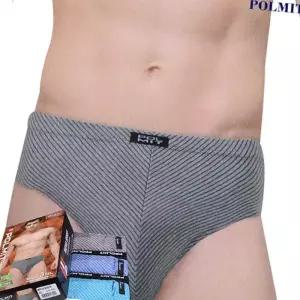 [라일리여성언더웨어] Rly 면스판 남삼각팬티 3매입 남자팬티 남자삼각팬티