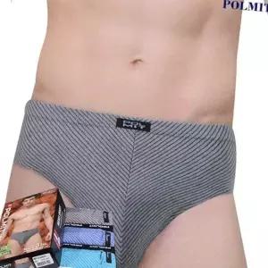 [라일리여성언더웨어] Rly 면스판 남삼각팬티 3매입 남자팬티 남자삼각팬티 50028446)