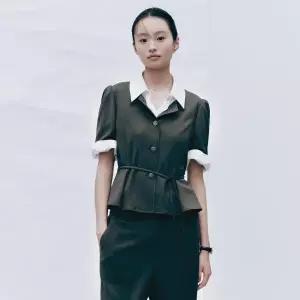 [롯데백화점]라인 [라인어디션]클라티오 벨티드 블라우스 NNWBLQE600