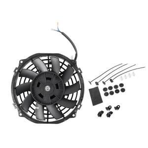 범용 자동차 800 CFM용 80W 전기 라디에이터 슬림 냉각 팬 키트 7인치 12V