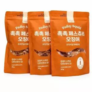 [셀러허브][패스츄리오징어] 페스츄리 오징어 바베큐맛 130g 3개입 (S50312870)