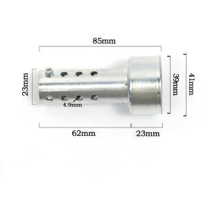 3인치 범용 머플러 소음기 배기 바플 41-43mm 파이프용 자동차 액세서리