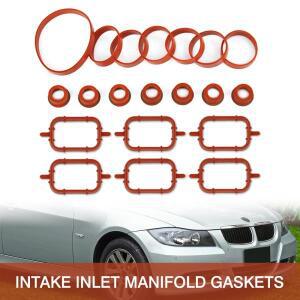 BMW M47 E87 E46 E90 E91 E92 E39 용 20pcs 고무 흡기 입구 매니 폴드 씰 가스켓 11617790198 11612246945