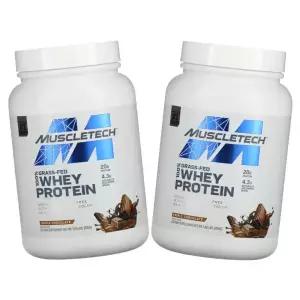 (매장정품)MuscleTech 100 그래스피드 웨이 프로틴 파우더 트리플 초콜릿 816g x 2개