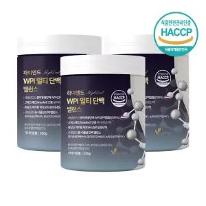 (매장정품)비카인 하이엔드 WPI 멀티 단백 밸런스 프로틴 파우더 단백질 보충제 330g x 3박스