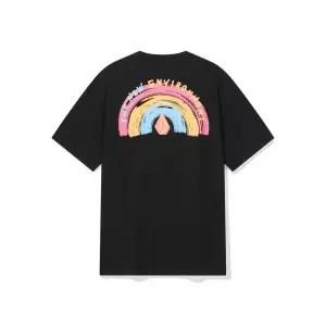 매장정품 VOLCOM 레인보우 라운드 티셔츠 (블랙)