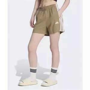 매장정품 ADIDAS 아디다스 에센셜 3-스트라이프 라이프스타일 우븐 숏 팬츠 - 카키:화이트 KF8293 1812883