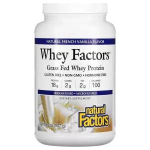 (매장정품)네추럴팩터스 글래스 피드 웨이 프로틴 글루텐프리 파우더 프렌치 바닐라맛 907g