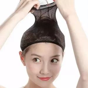 가발망 2p 가발 머리망 고탄력 스판 메쉬 그물 헤어망 패션 착용망...