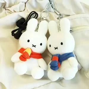 미피 벨벳 키링가방용품 겨울링 인형고리 열쇠 인형링 꾸기