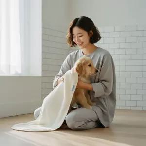 강아지 고양이 목욕 가운 대형 흡수력 좋은 극세사 펫타올 용품 애견타월 수건