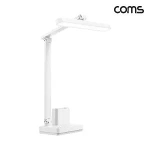 Coms 터치식 LED 스탠드책상조명스텐 학습용LED 식스탠 탁상용LED 독서라이트