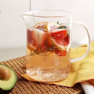 마카 계량컵 이유식 비커 베이킹 용량 500ml 1P제빵 홈킹 제과 유리 눈금 다용도