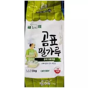 중력밀가루 (곰표 1K)X10요리용 부드러우 다목적 다용도 수제비 부침 국수 반죽 분밀가루 가정용