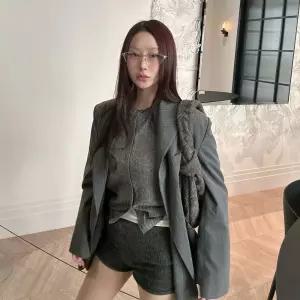 랩 투버튼 박시 자켓 AS1WJ262