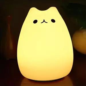 아이방 실리콘 고양이 변신 수면등 취침등 조명 무드등 거실 전등 키즈수유등 실내 터치등 침실 키즈룸 아