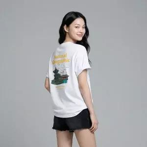 내셔널지오그래픽 N262UTS921 ROK 광화문 그래픽 반팔 티셔츠 WHITE 2039599