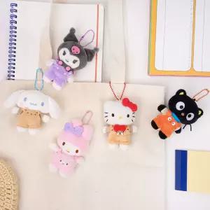 산리오 봉제인형 가방고리 멜빵 10cm 5종 택1키홀더 귀여운링 키링 미니링 예쁜링 예쁜