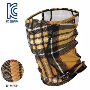 (MASK SR1-PLAID CHECK)플레드 체크 K-매쉬 마스크바이크 보드 스키 다용도 전면 햇빛차단 야외활동 스포츠