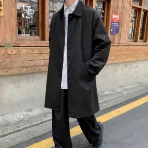 남자 간절기 가을 데이트 룩 코디 싱글 맥 트렌치 PgT87FER