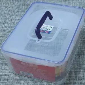 ( )대용량 스텐 밀폐용기 8L 핸디형 반찬통 냉장고 보관 김치통 다용도_25517171