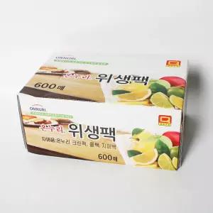 위생팩 600매 비닐봉투 일회용품 크린 위생
