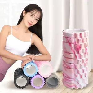 요가 마사지 필라테스 폼롤러 LUAZ-PM01 (33cm)운동 지압 스트레칭 도구 기구 종아리 홈트 근육풀기 하드 E