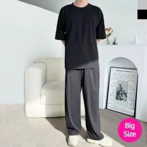 맨투맨 남자빅사이즈시원한텐션와이드바지 JJM-L390