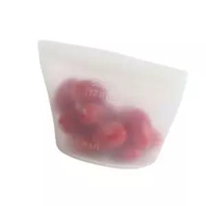 마시 실리콘 지퍼백 500ml 1P밀폐백 밀폐백 다회용백
