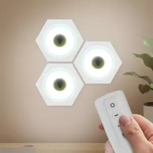 홈앤 LED 붙이는 조명 무드등 3개입(백색) (리모컨포함) 인테리어 인등 카페 취침등 수유등 아이방 방등