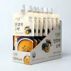 아침을담다 단호박마 7개입간편죽 대용식 대용 단호박 파우치 호박 마죽 간편식