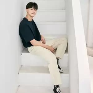 교복몰 올 밴딩 치즈 슬랙스 베이지 바지테마교복 코스튬 프레 학생 편한 팬츠 남성 남자 끈바지