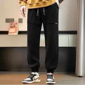 남성 기모 밴딩바지 코듀로이 트레이닝 방한 츄리닝바지 겨울 면바지 남자 밴팬츠 골덴