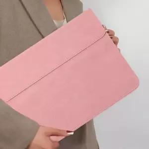 맥씬 노트북 가죽 슬리브 파우치(13.3형) (가로) (핑크)디자인치 보관백 보호 회사치 홀더 수납집 파우치