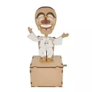 영공방 오르골만들기 DIY 수동 덩실덩실 하회탈 (AM722)조립 완구 기억에남는선물 우드 어린이만들기재료 D