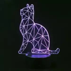 (3D LED 무드등) 고양이 (CBT940091)3D등 3D인테리어등 침실등 수면등 자취선물 집들이 소품 수유등 조명등